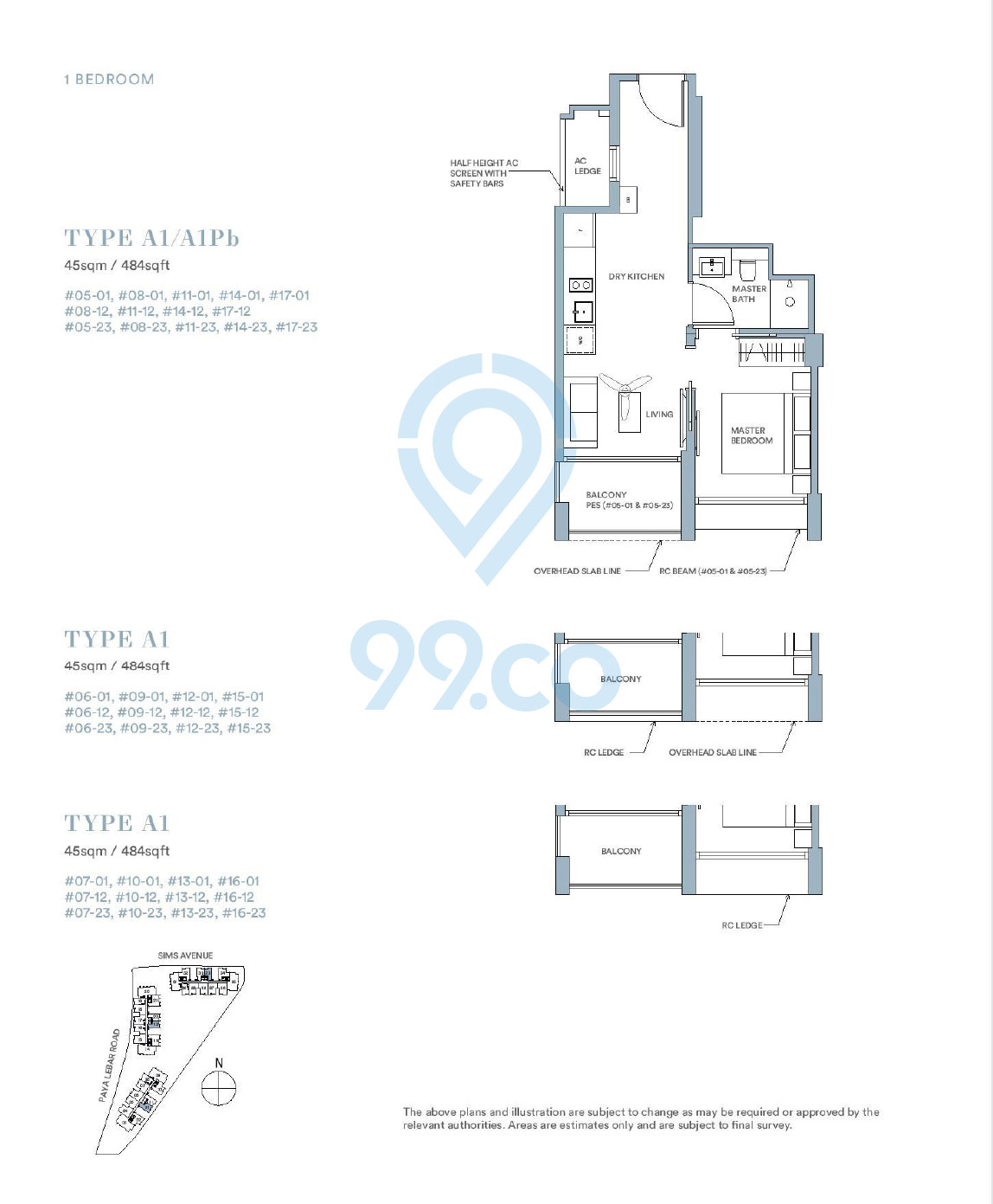 Park Place Residences 1 Bedroom Floor Plan