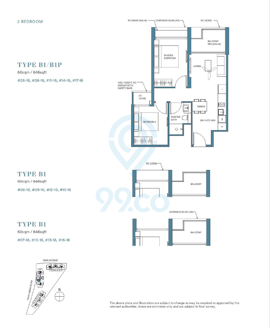 Park Place Residences 2 Bedroom Floor Plan